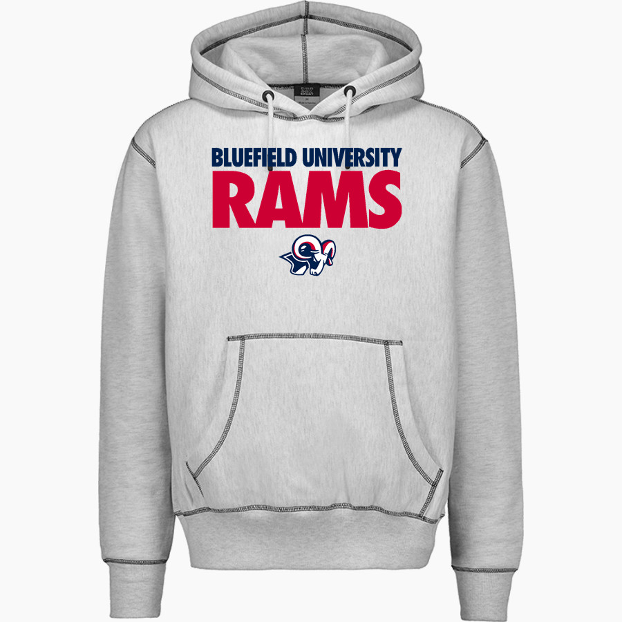 Bluefield University Sideline Store <span class="pdp-name-mascot">Bluefield University</span> MV Sport Men's Pro-Weave Contrast Stitch Hoodie