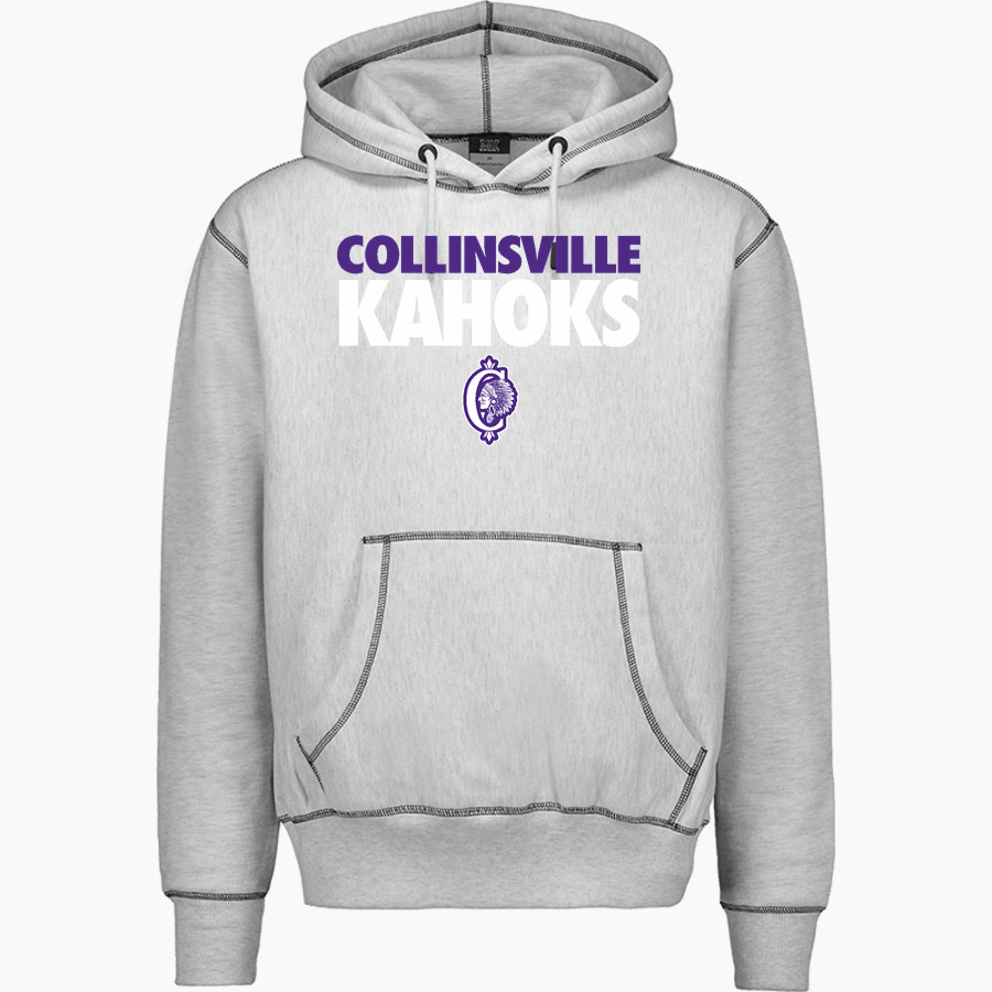 Collinsville Kahoks MV Sport Men's Pro-Weave Contrast Stitch Hoodie
