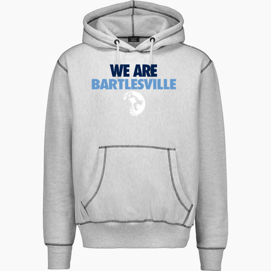 BARTLESVILLE HIGH SCHOOL BRUINS <span class="pdp-name-mascot">BARTLESVILLE BRUINS</span> MV Sport Men's Pro-Weave Contrast Stitch Hoodie
