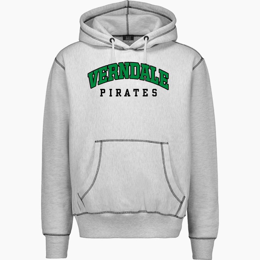 VERNDALE HIGH SCHOOL PIRATES <span class="pdp-name-mascot">VERNDALE PIRATES</span> MV Sport Men's Pro-Weave Contrast Stitch Hoodie