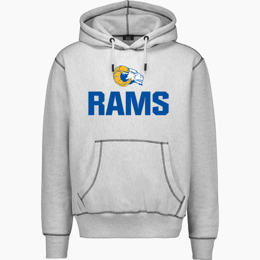 Carbondale Rams <span class="pdp-name-mascot">Carbondale Rams</span> MV Sport Men's Pro-Weave Contrast Stitch Hoodie