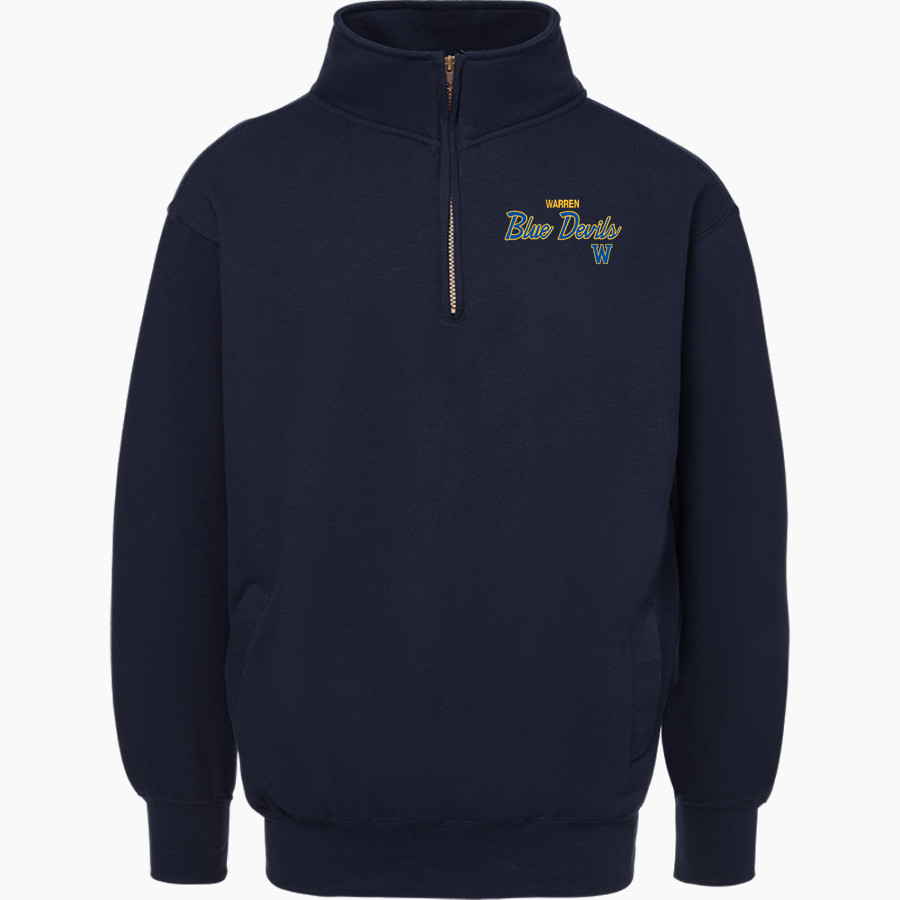 Warren Blue Devils <span class="pdp-name-mascot">Warren Blue Devils</span> MV Sport Men's Fundamental Fleece 1/4 Zip