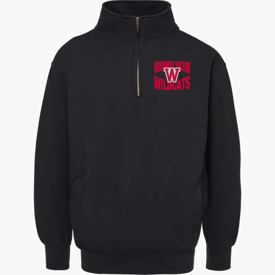 WOODROW WILSON Wildcats Online Store <span class="pdp-name-mascot">WOODROW WILSON WILDCATS</span> MV Sport Men's Fundamental Fleece 1/4 Zip