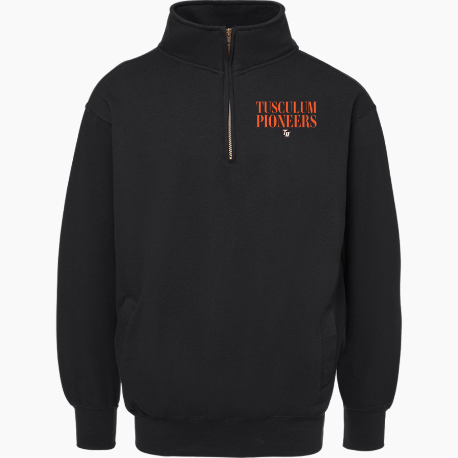 Tusculum University Pioneer Athletics <span class="pdp-name-mascot">TUSCULUM Pioneers</span> MV Sport Men's Fundamental Fleece 1/4 Zip