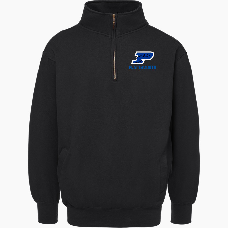 Plattsmouth High School Blue Devils <span class="pdp-name-mascot">Plattsmouth High School Blue Devils</span> MV Sport Men's Fundamental Fleece 1/4 Zip