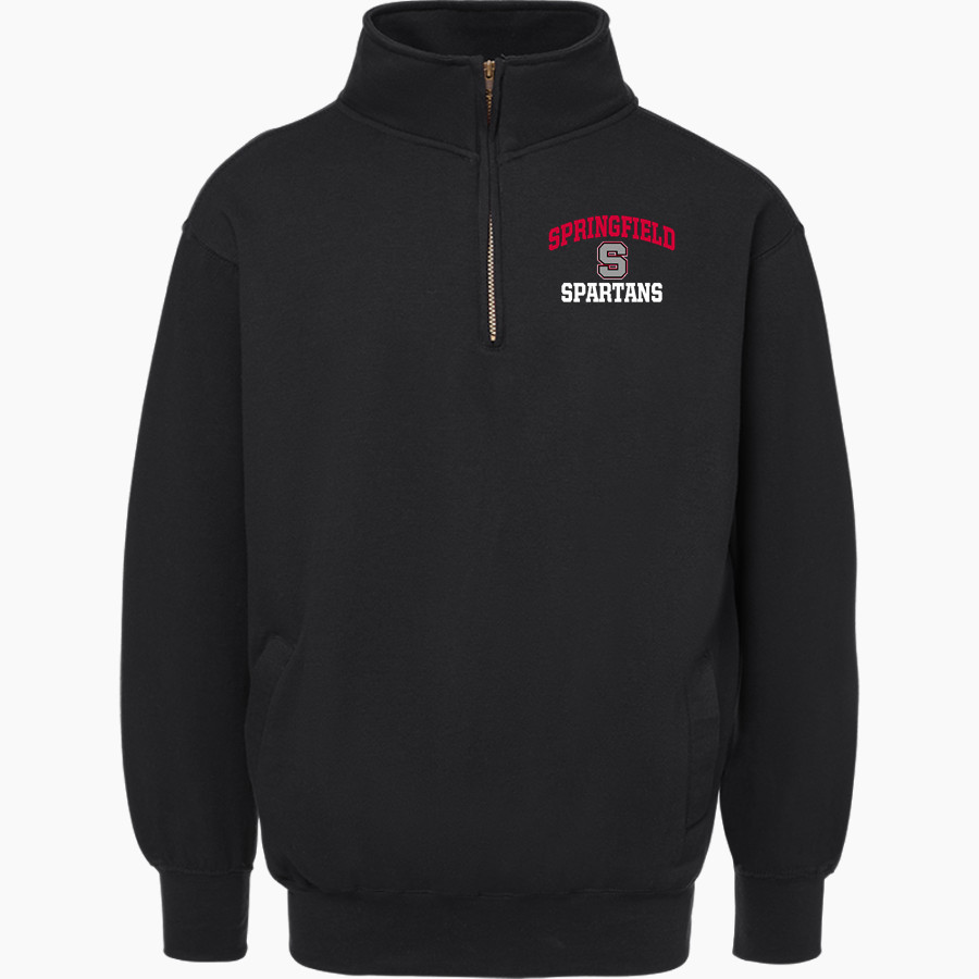SPRINGFIELD SPARTANS The Online Store MV Sport Men's Fundamental Fleece 1/4 Zip