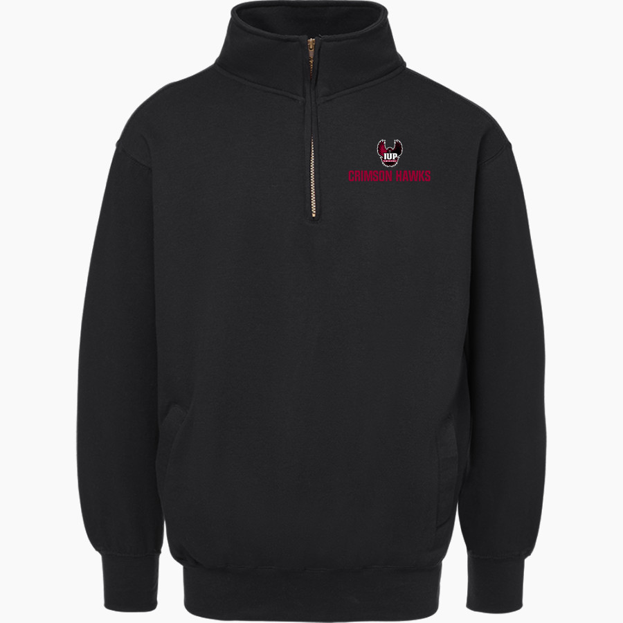Indiana University of Pennsylvania <span class="pdp-name-mascot">Indiana University Of PA Hawks</span> MV Sport Men's Fundamental Fleece 1/4 Zip