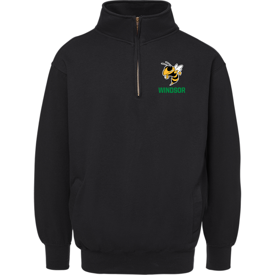 WINDSOR HIGH SCHOOL YELLOW JACKETS <span class="pdp-name-mascot">WINDSOR YELLOW JACKETS</span> MV Sport Men's Fundamental Fleece 1/4 Zip