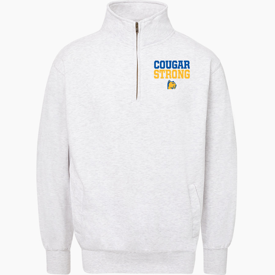 CULBRETH Cougars <span class="pdp-name-mascot">GREY CULBRETH MIDDLE SCHOOL Cougars</span> MV Sport Men's Fundamental Fleece 1/4 Zip