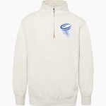 Brevard College Tornados Online Store <span class="pdp-name-mascot">Brevard Tornados</span> MV Sport Men's Fundamental Fleece 1/4 Zip Front Thumbnail
