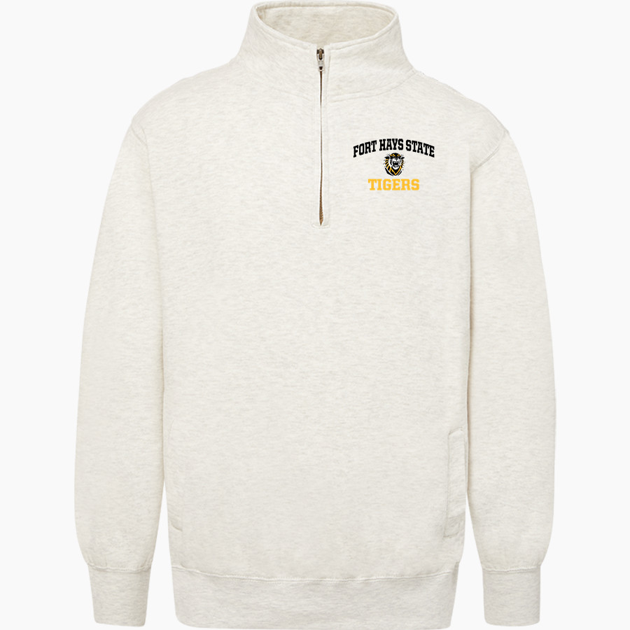 Fort Hays State University Tigers MV Sport Men's Fundamental Fleece 1/4 Zip
