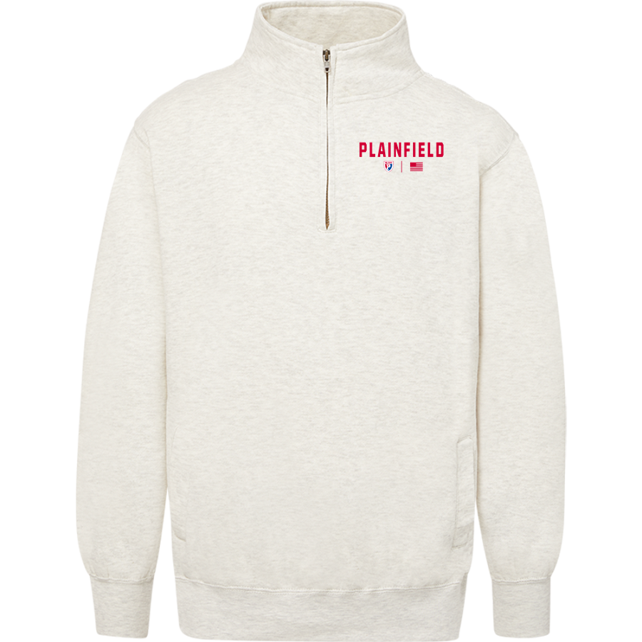 Plainfield Quakers <span class="pdp-name-mascot">Plainfield Quakers</span> MV Sport Men's Fundamental Fleece 1/4 Zip