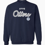 277Q Otters MV Sport Men's Fundamental Fleece Crew Front Thumbnail