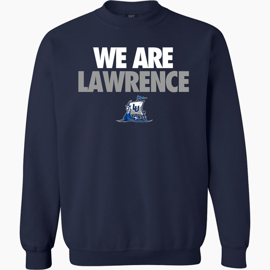 Lawrence University Vikings Online Store MV Sport Men's Fundamental Fleece Crew
