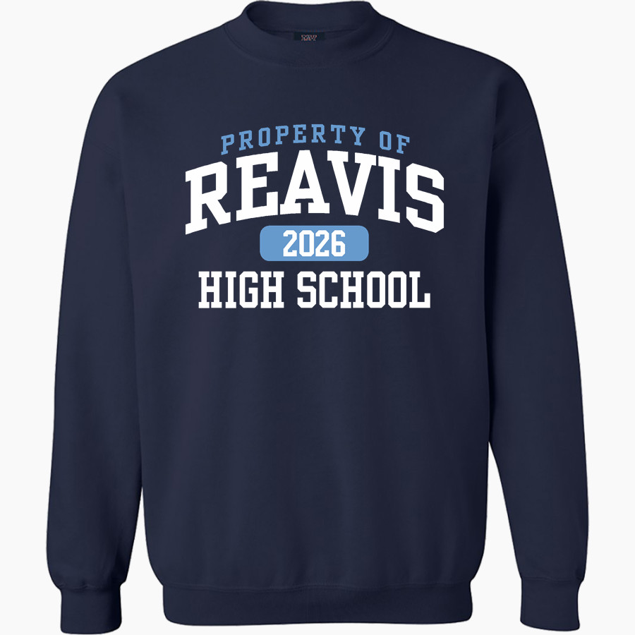 REAVIS HIGH SCHOOL RAMS MV Sport Men's Fundamental Fleece Crew