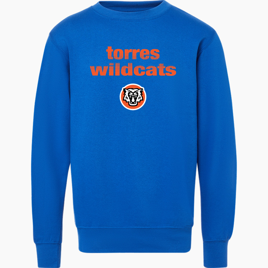 Torres Wildcats <span class="pdp-name-mascot">Torres Wildcats</span> MV Sport Men's Fundamental Fleece Crew