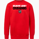 Belmont Abbey College The Official Store of the Crusaders MV Sport Men's Fundamental Fleece Crew Front Thumbnail