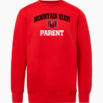 Mountain View Cougars MV Sport Men's Fundamental Fleece Crew Front Thumbnail