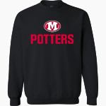 Morton Potters <span class="pdp-name-mascot">Morton Potters</span> MV Sport Men's Fundamental Fleece Crew Front Thumbnail