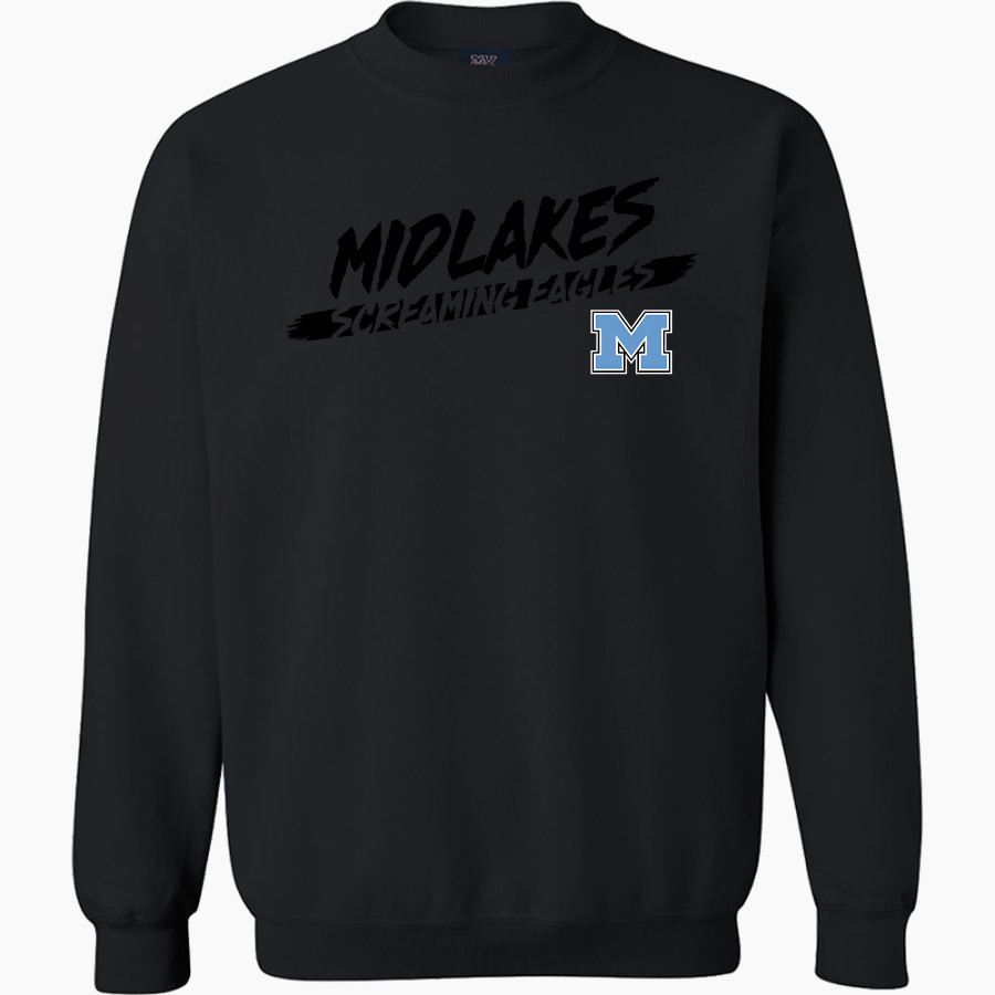 MIDLAKES HIGH SCHOOL SCREAMING EAGLES <span class="pdp-name-mascot">MIDLAKES SCREAMING EAGLES</span> MV Sport Men's Fundamental Fleece Crew