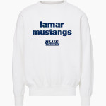 Lamar Mustangs MV Sport Men's Fundamental Fleece Crew Front Thumbnail