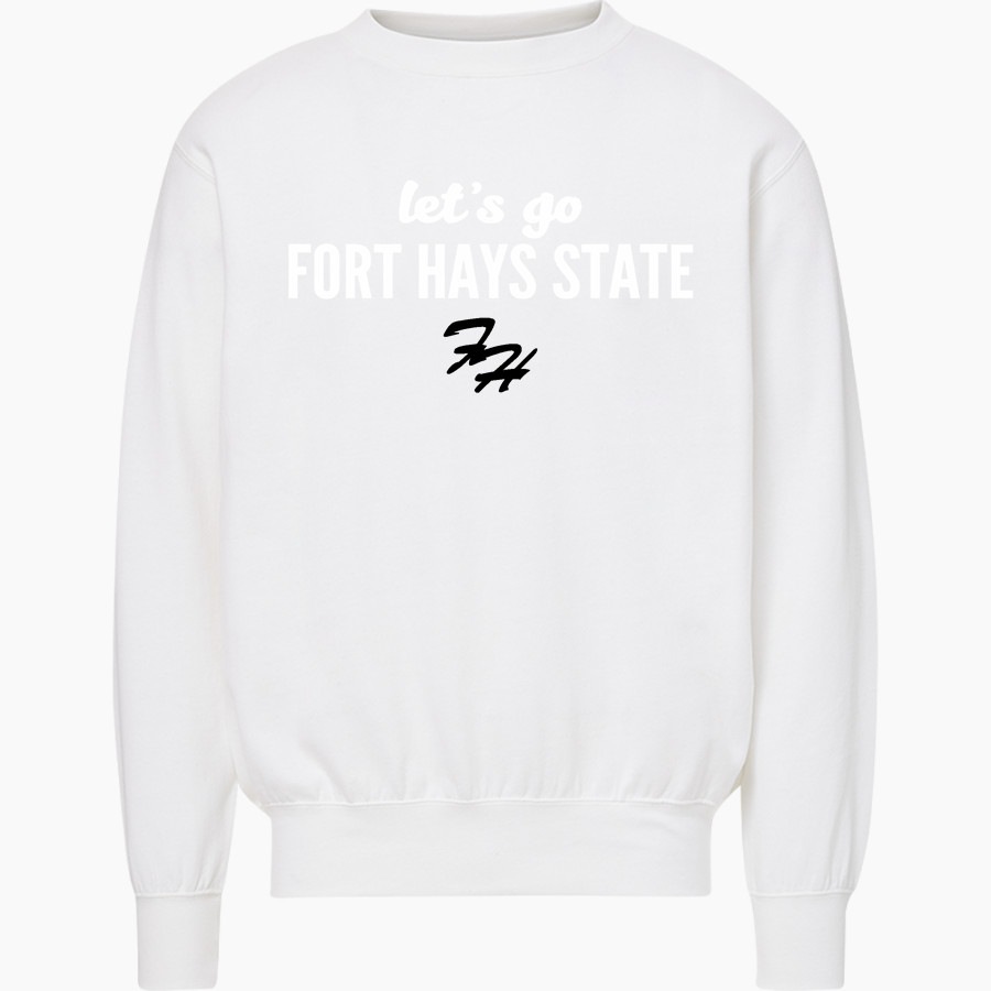 Fort Hays State University Tigers MV Sport Men's Fundamental Fleece Crew