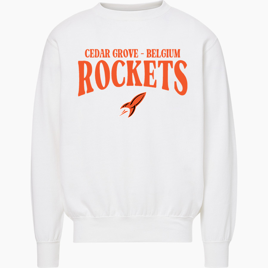 CEDAR GROVE-BELGIUM HIGH SCHOOL ROCKETS <span class="pdp-name-mascot">CEDAR GROVE - BELGIUM ROCKETS</span> MV Sport Men's Fundamental Fleece Crew