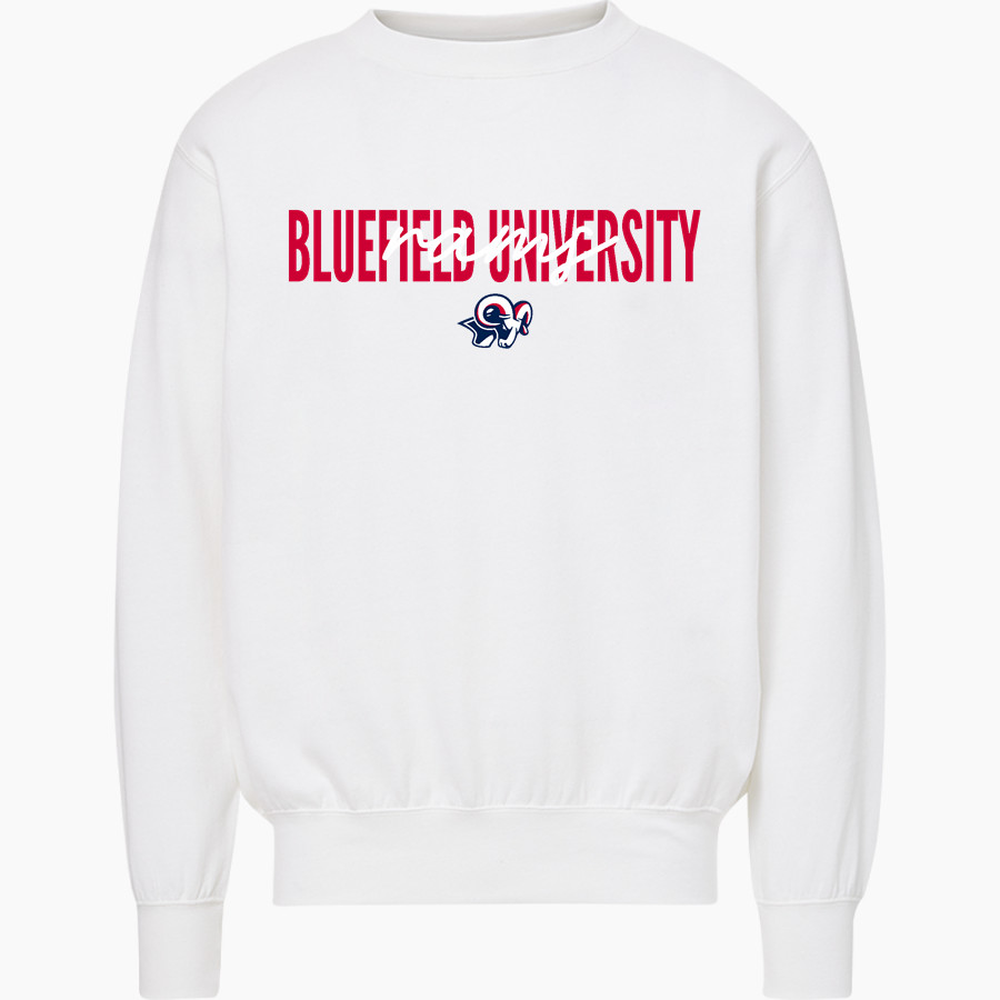 Bluefield University Sideline Store <span class="pdp-name-mascot">Bluefield University</span> MV Sport Men's Fundamental Fleece Crew
