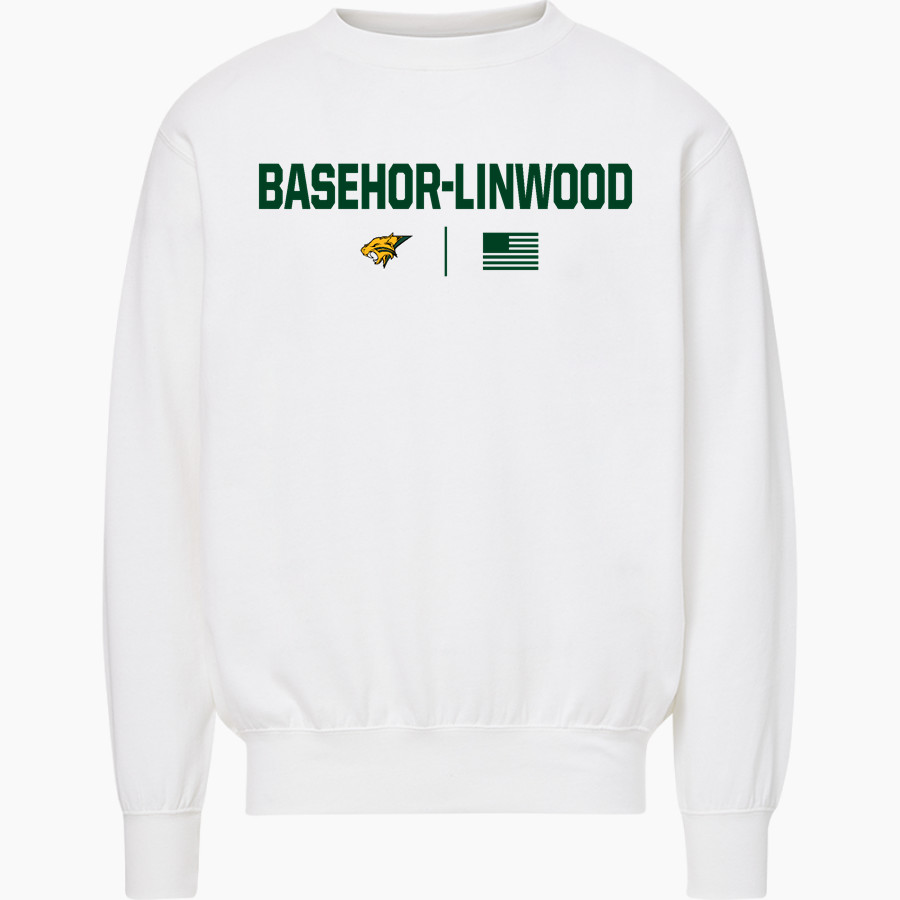 Basehor-Linwood Bobcats <span class="pdp-name-mascot">Basehor-Linwood Bobcats</span> MV Sport Men's Fundamental Fleece Crew