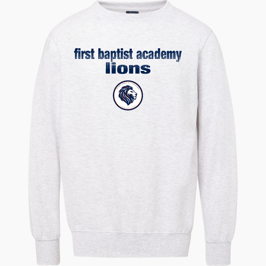 First Baptist Academy Lions <span class="pdp-name-mascot">First Baptist Academy Lions</span> MV Sport Men's Fundamental Fleece Crew