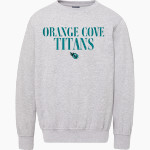 ORANGE COVE HIGH SCHOOL TITANS <span class="pdp-name-mascot">ORANGE COVE TITANS</span> MV Sport Men's Fundamental Fleece Crew Front Thumbnail