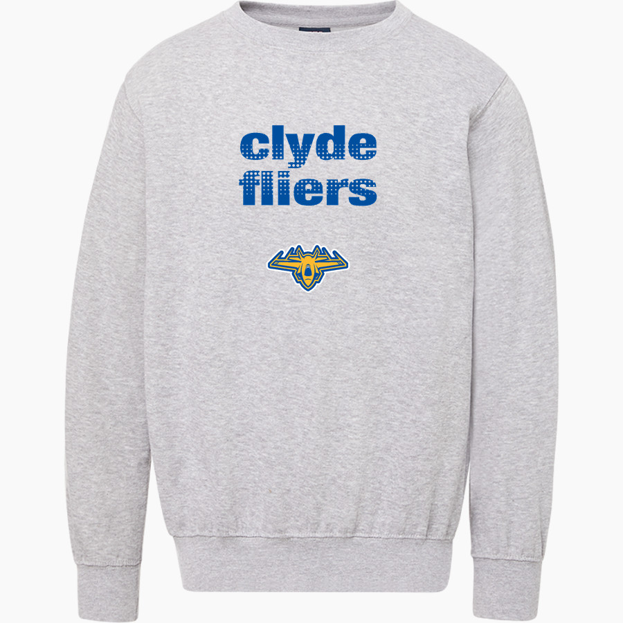 CLYDE HIGH SCHOOL FLIERS <span class="pdp-name-mascot">CLYDE FLIERS</span> MV Sport Men's Fundamental Fleece Crew