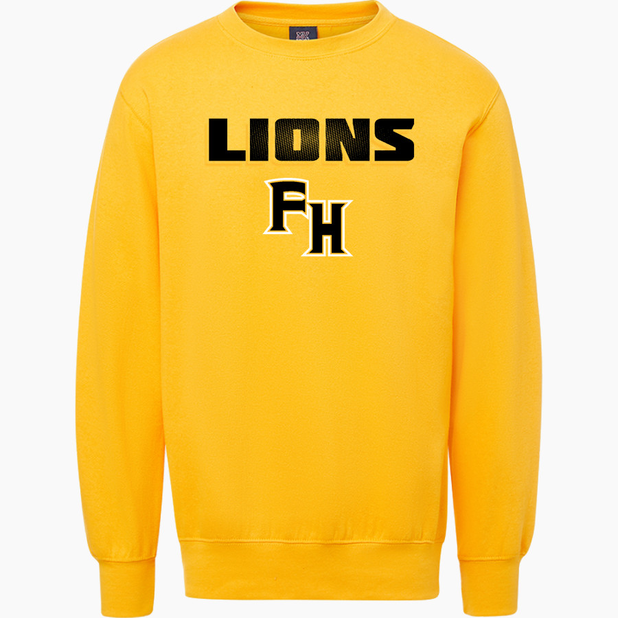 FRANK HUGHES HIGH SCHOOL LIONS <span class="pdp-name-mascot">FRANK HUGHES LIONS</span> MV Sport Men's Fundamental Fleece Crew