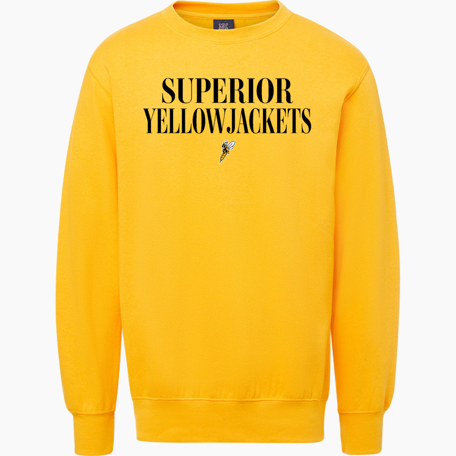 Superior Yellowjackets <span class="pdp-name-mascot">UW Superior Yellowjackets</span> MV Sport Men's Fundamental Fleece Crew
