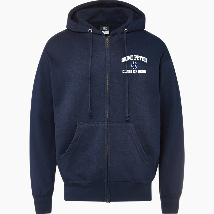 Saint Peter High School SAINTS ONLINE STORE <span class="pdp-name-mascot">Saint Peter Saints</span> MV Sport Men's Fundamental Full Zip Hoodie