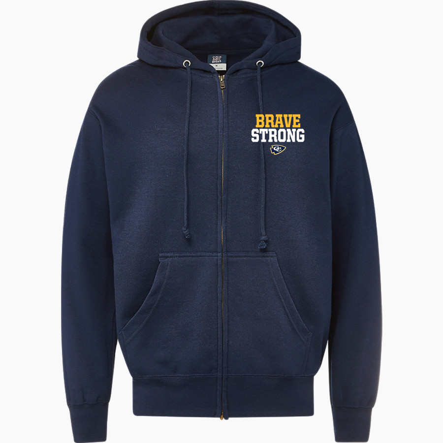 Grant County Braves The Official Online Store <span class="pdp-name-mascot">Grant County Braves</span> MV Sport Men's Fundamental Full Zip Hoodie
