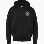 Rivier University Official Store of the Raiders MV Sport Men's Fundamental Full Zip Hoodie Front Thumbnail