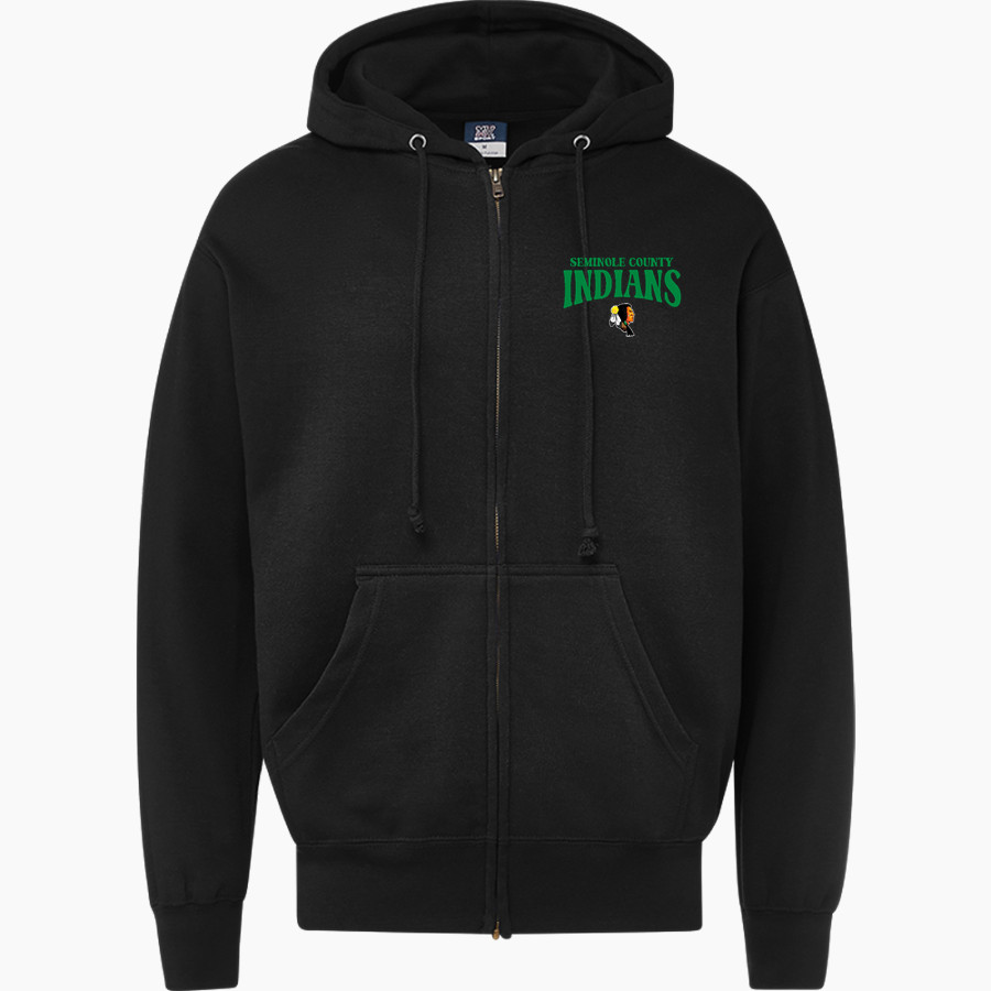 SEMINOLE COUNTY HIGH SCHOOL INDIANS <span class="pdp-name-mascot">SEMINOLE COUNTY INDIANS</span> MV Sport Men's Fundamental Full Zip Hoodie