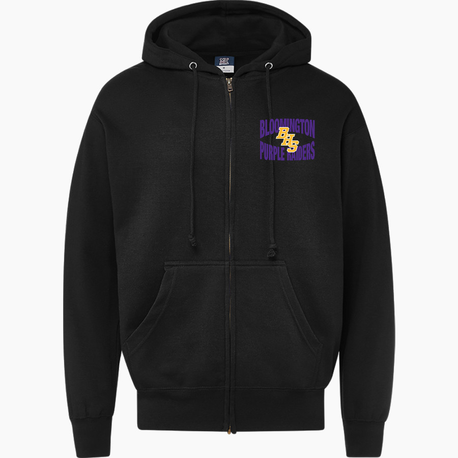 BLOOMINGTON HIGH SCHOOL PURPLE RAIDERS <span class="pdp-name-mascot">BLOOMINGTON PURPLE RAIDERS</span> MV Sport Men's Fundamental Full Zip Hoodie