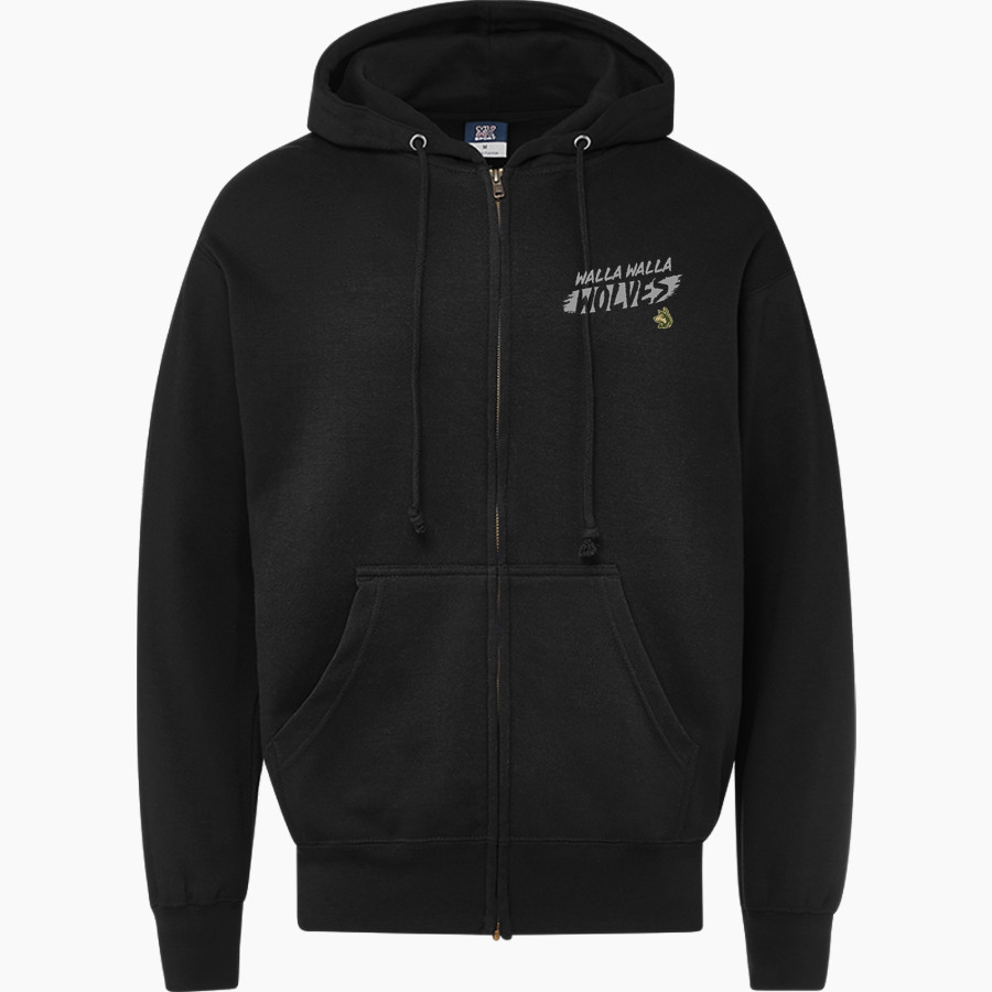 Walla Walla Wolves <span class="pdp-name-mascot">Walla Walla Wolves</span> MV Sport Men's Fundamental Full Zip Hoodie