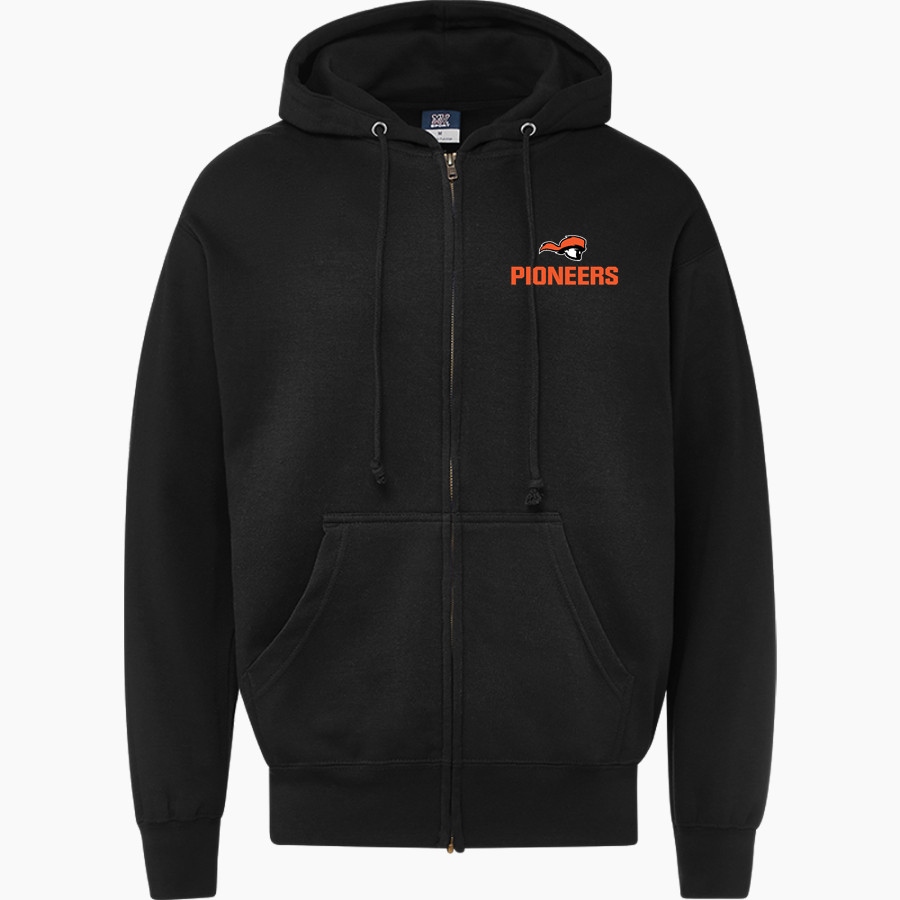 Tusculum University Pioneer Athletics <span class="pdp-name-mascot">TUSCULUM Pioneers</span> MV Sport Men's Fundamental Full Zip Hoodie