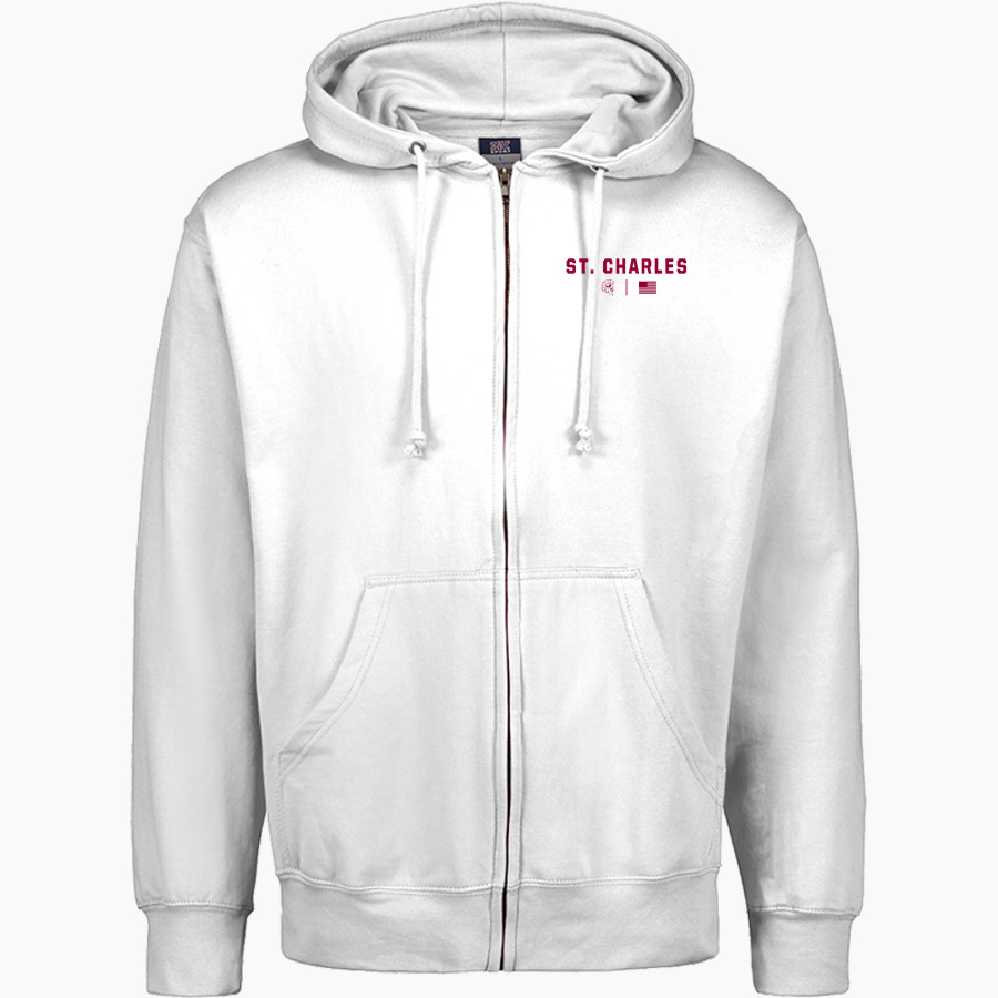 St. Charles Warriors MV Sport Men's Fundamental Full Zip Hoodie