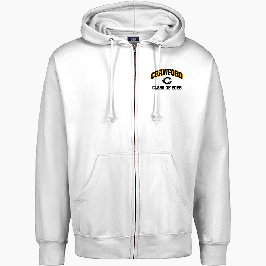 CRAWFORD HIGH SCHOOL PIRATES <span class="pdp-name-mascot">CRAWFORD PIRATES</span> MV Sport Men's Fundamental Full Zip Hoodie