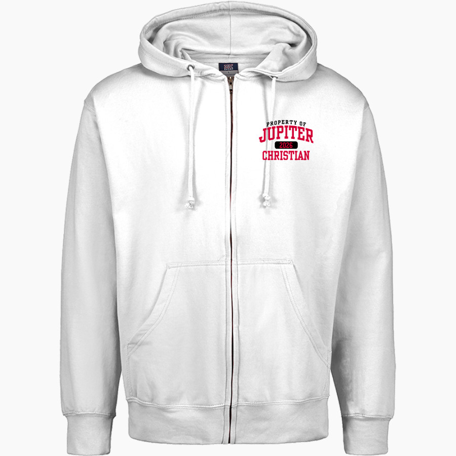 Jupiter Christian Eagles MV Sport Men's Fundamental Full Zip Hoodie