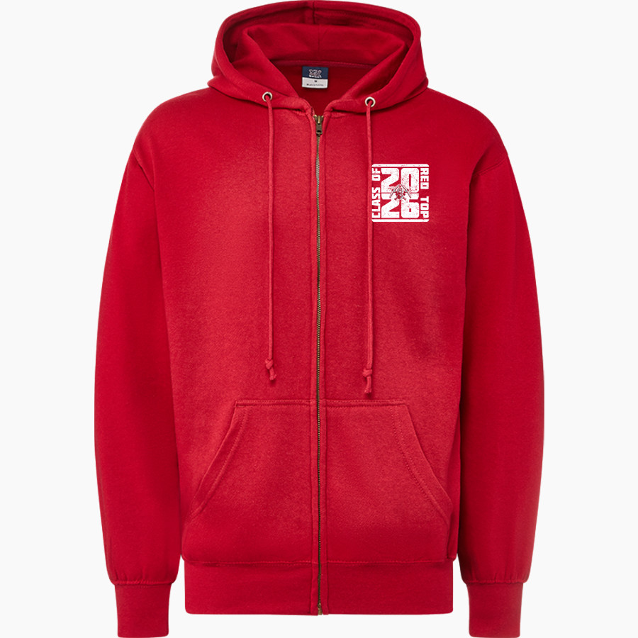 Red Top Miners MV Sport Men's Fundamental Full Zip Hoodie