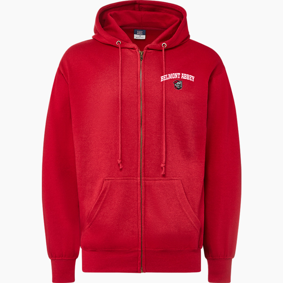 Belmont Abbey College The Official Store of the Crusaders MV Sport Men's Fundamental Full Zip Hoodie