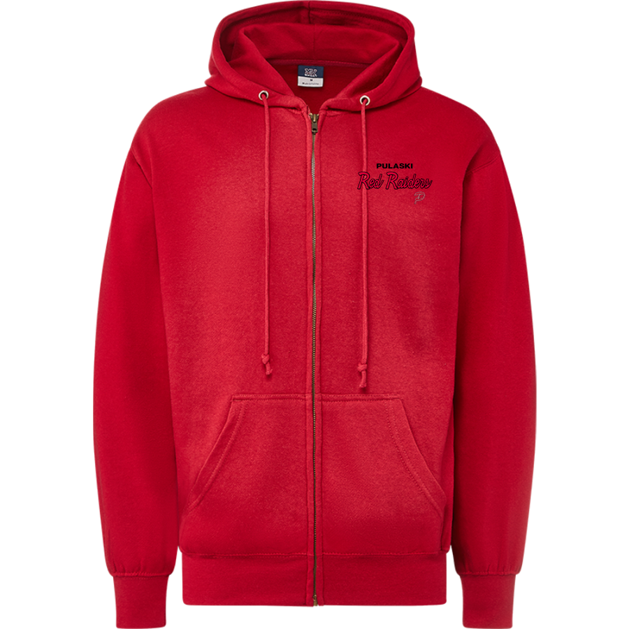 Pulaski Red Raiders <span class="pdp-name-mascot">Pulaski Red Reaiders</span> MV Sport Men's Fundamental Full Zip Hoodie