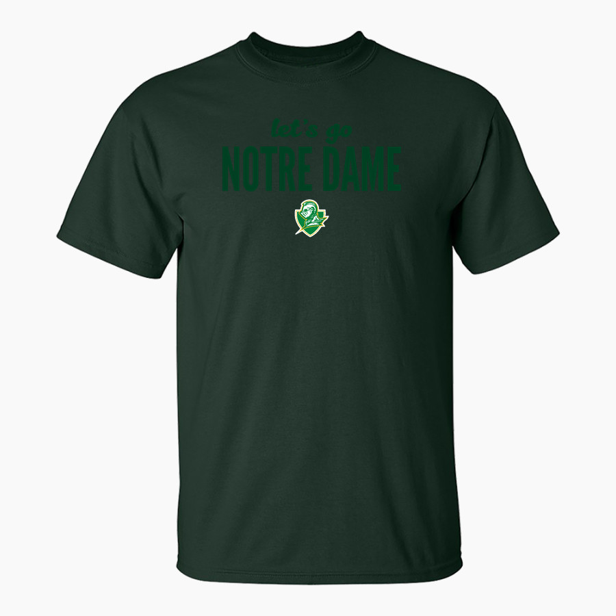 NOTRE DAME HIGH SCHOOL GREEN KNIGHTS <span class="pdp-name-mascot">NOTRE DAME GREEN KNIGHTS</span> MV Sport Men's Classic Short Sleeve Tee