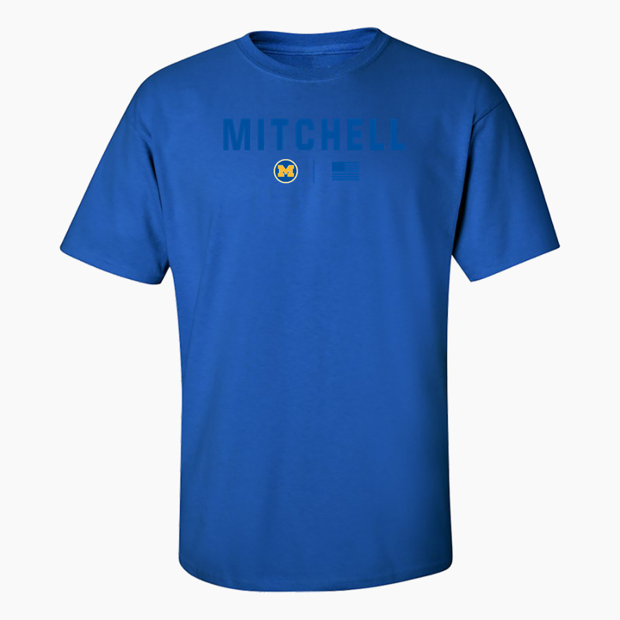 Mitchell Bluejackets MV Sport Men's Classic Short Sleeve Tee