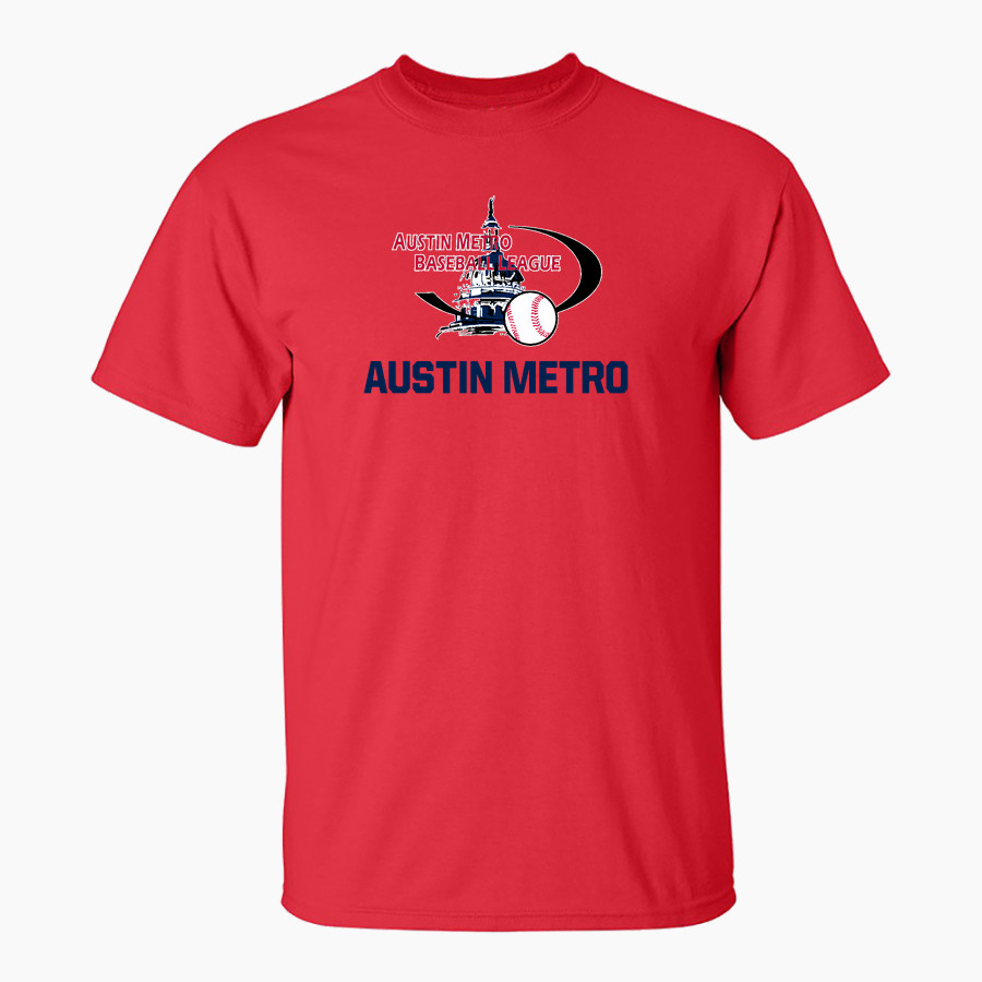 AUSTIN METRO BASEBALL LEAGUE MV Sport Men's Classic Short Sleeve Tee